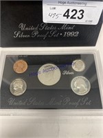 1992 UNITED STATES MINT SILVER PROOF SET