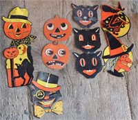 Vintage paper Halloween decorations