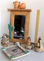 Native American and southwestern style mirror,