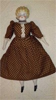 German bisque doll with cloth body