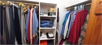 Remaining items in master closet