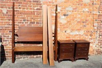 3 pc. Craftique Bed and 2 Night Stands