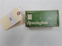 Vintage Remington 38 special +P box (EMPTY)