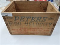 Vintage Wooden Peters High Velocity Crate