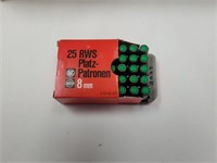 (8) Boxes 8mm Blank Cartridges