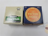 Vintage Remington Gun Club and Victor skeet boxes