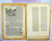1471 Printing Leaves, Woodcuts, Bamberg
