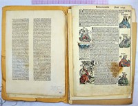 1471 Printing Leaves, Woodcuts, Bamberg