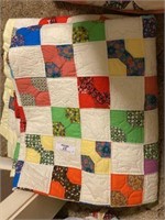 Hand Quilted Bow Tie Quilt