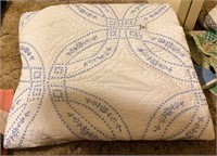 Hand Embroidered Full Size Quilt
