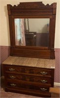 3 Drawer Victorian Style Dresser
