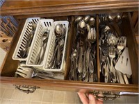 2-Drawers of Assorted Flatware