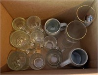 Box of Assorted Beer Glasses