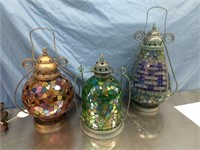Mosaic Glass Lanterns