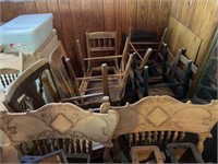 Lot of Antique Chairs & Miscellaneous