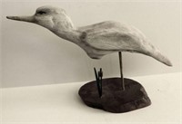 Lot #615 - Carved White egret on stand unsigned