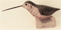Lot #649 - Carved American Woodcock on driftwood