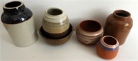 Lot #662 - Selection pottery bowls and crocks