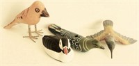 Lot #666 - Figural carved and painted bird