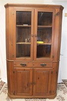 Vintage MasretCraft Cedar Corner China Cabinet