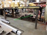 Heavy Duty Shop Built Steel Work Table