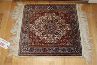 Lot #502 - Persian hand knotted 24” square wool