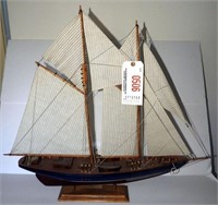 Lot #506 - Canadian Wooden hand crafted sailboat