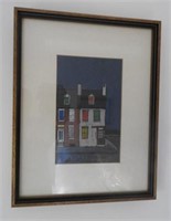 Lot #533 - Framed original watercolor and acrylic