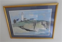 Lot #535 - Framed print of Cape Cod 1948 by