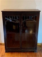 Antique Glass Front Cabinet