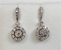 Certified10K  48 Diamonds(0.5Ct,I1-I2,G-H) Earring