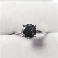 $800 10K  Black Diamond(1.63ct) Ring