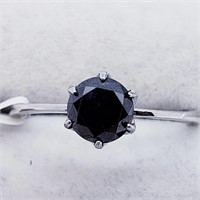 $600 14K  Black Diamond(0.67ct) Ring