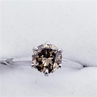 $4600 14K  Champagne Diamond(1.01ct) Ring