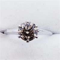 $4500 14K  Brown Diamond(1.1ct) Ring