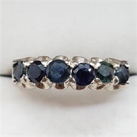 Silver Sapphire Ring