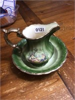 Small decorative pitcher & Bowl set