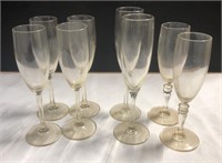 Assorted Champagne flutes