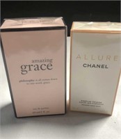 Chanel Allure & Amazing Grace Perfume unopened