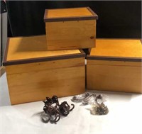 Set of Nesting Boxes w/handles