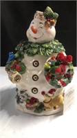 Snowman Cookie Jar Better Homes & Garden NIB