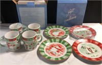 Snowfamily Collection Mugs&Plates NIB Avon