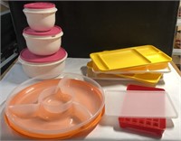 Tupperware & takealong divided dish, most unused