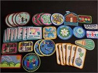 Girl Scout badges includes some Leader patches.