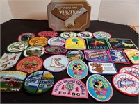 Girl Scout Camp & Adventure patches w/ "Make New