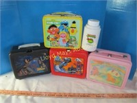 4pc Kid's Lunch Boxes - Sesame Street / Batman