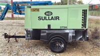 2016 Sullair Trailer Mounted Air Compressor 375DH/