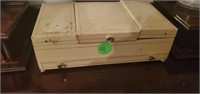 VINTAGE JEWELRY BOX AND CONTENTS