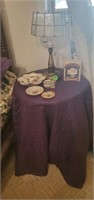 TABLE AND ASSORTED DECOR
