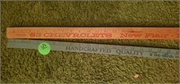 OLD ADVERTISING MEASURING STICKS